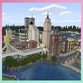 Maps for Minecraft PE Cities أيقونة