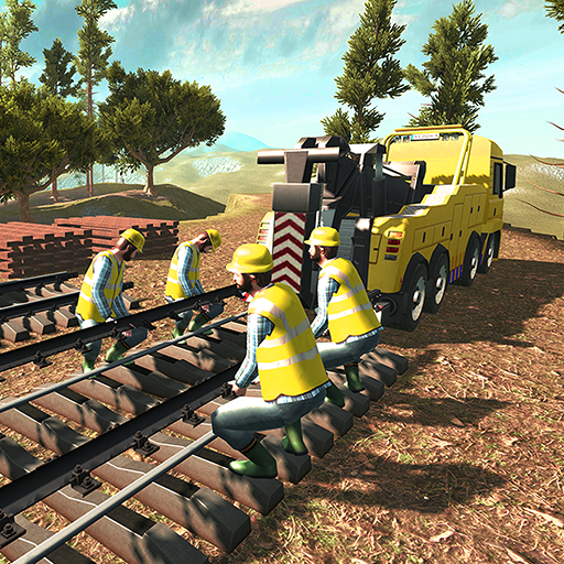 Train Construction Crane Simulator 17 &amp; Builder 3D icon