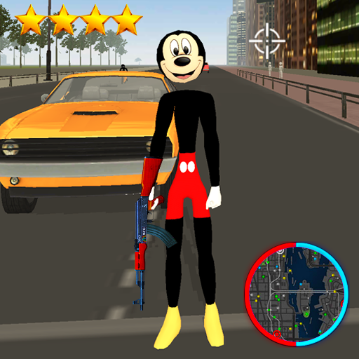 Stickman Miki Spider Maouse Rope Hero Vigas Crime icon