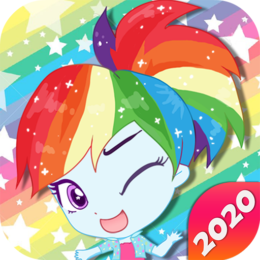 Mini Ponies Rainbow Pinkie Pony Dress Up icon