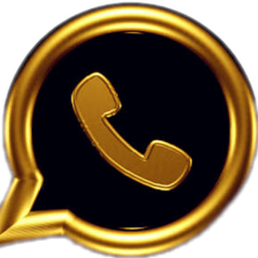 Gold Whats messenger guide icon