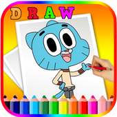 How to Draw  Gumball Anime  characters on 9Apps