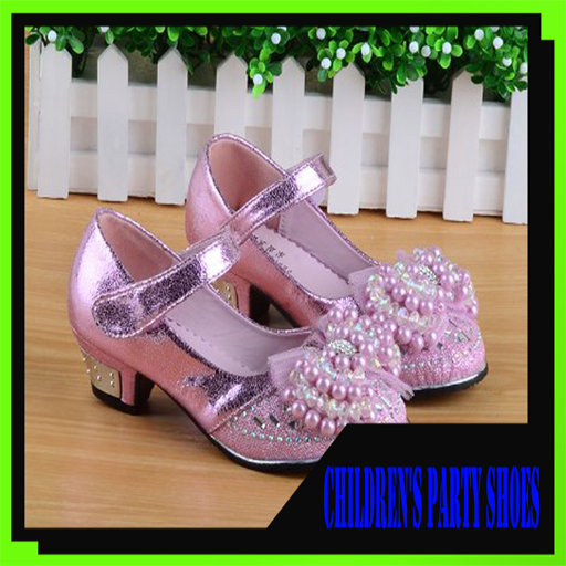 Childrens party shoes icon