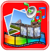 اجمع صورك في فيديو مع الموسيقى أيقونة