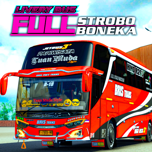 Livery Bus Full Strobo dan Full Boneka icon
