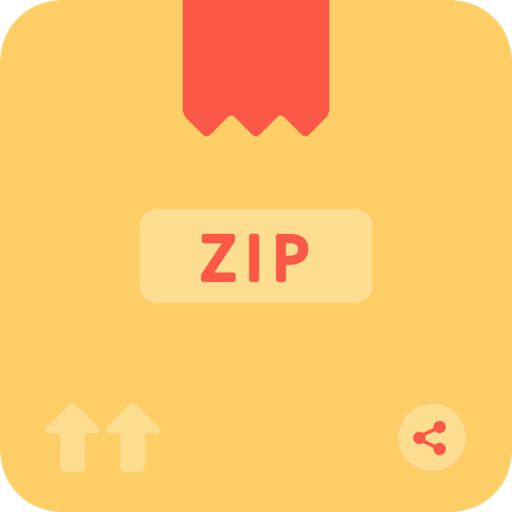 Zip and Share icon