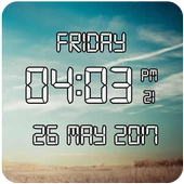 Digital Clock Live Wallpaper icon