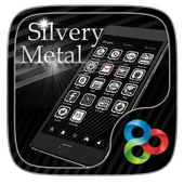 Silvery MetalGo Launcher Theme أيقونة