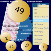 Lotto number generator icon