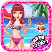 Bikini Girls Pool Party - Girls Swimming Pool Game
