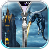 Dragon Zip Lock Screen Prank icon