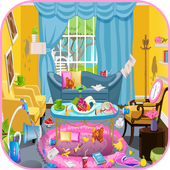 game cleaning time birthday party icon