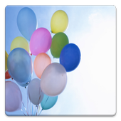 Balloons Digital Clock icon
