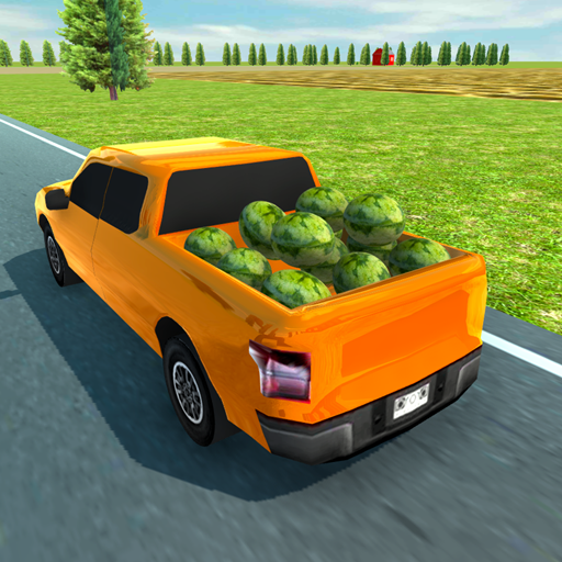 Pickup Car Transporter Fruit icon