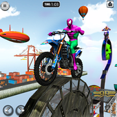 Super Hero Spider Bike Stunt Rider 2020 icon