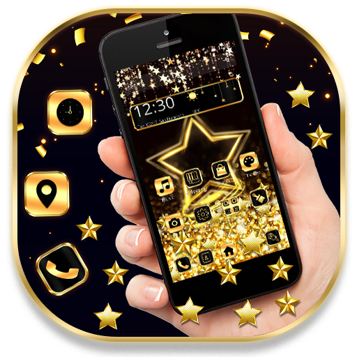 Golden Alluring Star Wallpapers Theme icon