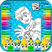 Drawing Ben Ten : Aliens Coloring Pages For All