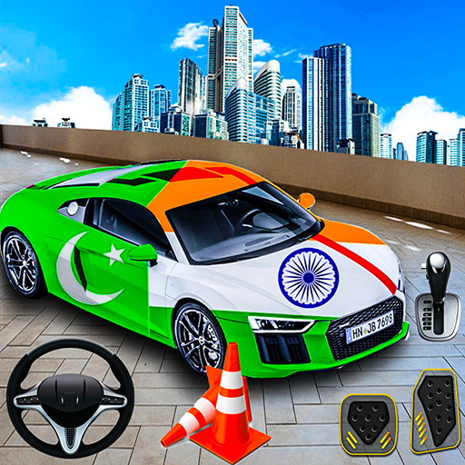 India vs Pakistan car parking icon