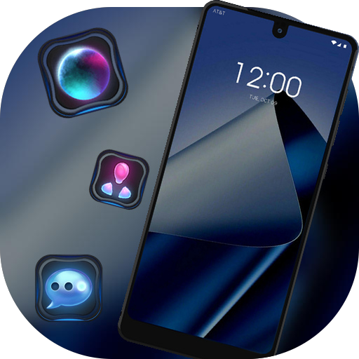 Business smooth elegant blue cool theme A3S icon