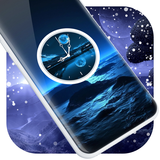 Moonlight Clock Live Wallpaper أيقونة
