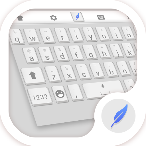 White Keyboard Theme icon