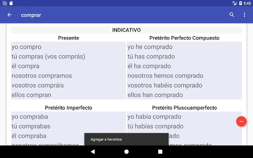Verbos Español screenshot 13