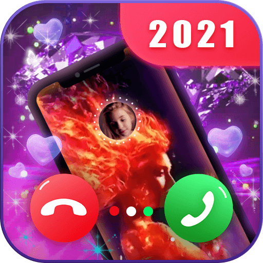 Color LED Call Flash - Love Call Screen Themes icon