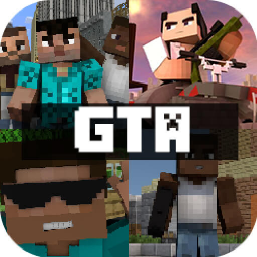 GTA For Minecraft Free Skins Addon and New Map! icon