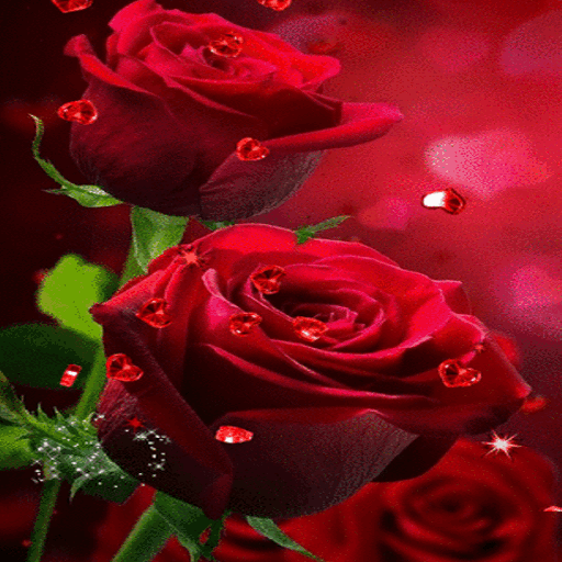 Red Hearts Roses LWP icon