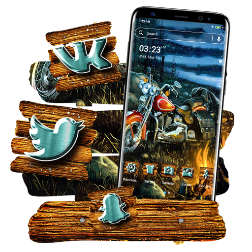 Bike Nightout Launcher Theme icon