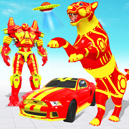 Panther Robot Car Transformation: Robot Games icon