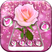 Pink Rose Launcher Theme icon