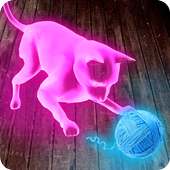 Neon Katze Tom Hologram