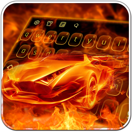Cool Flame Car Keyboard icon