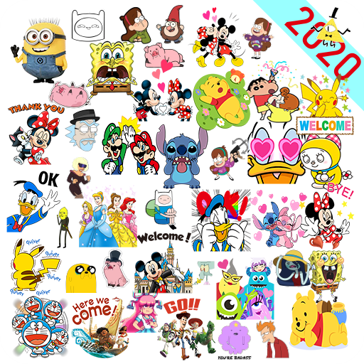 New Cute Cartoon Stickers WAStickerApps icon