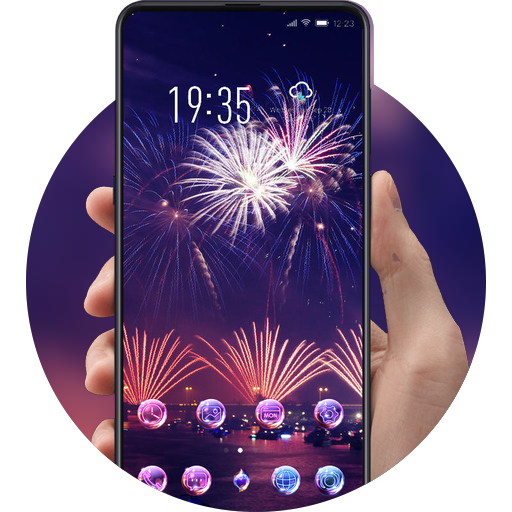 Fireworks night theme | fesitive holiday view icon