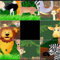 Sliding Puzzle Game: With Funny Animal Cartoon