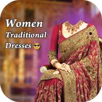 Woman Traditional Photo Suit : Photo Editor
