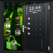 Black Door Screen lock icon