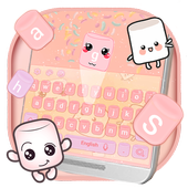 Marshmallow candy  keyboard Theme icon