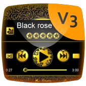 Black rose Music Player Theme icon