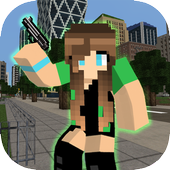 Mine Gun 3d - Cube FPS icon