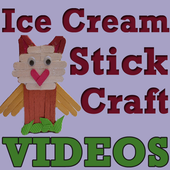 Ice Cream Stick Craft Making icon