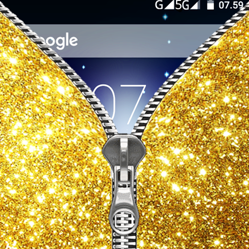 Glitter Zipper Lock Screen icon