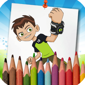Ben Omnitrix 10 Coloring Pages games icon