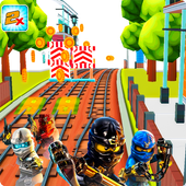 Subway Lego Ninjao Adventure Run icon