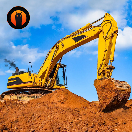 Экскаватор Машина Кран да 3D иконка