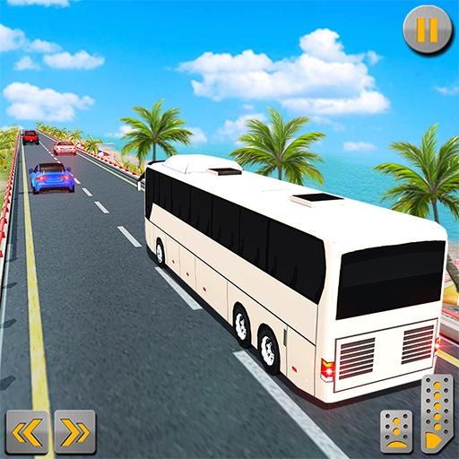 Highway Traffic Bus Racing: Bus Driving Free Games icon