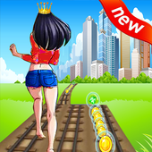 Rail Princess Run vs Ninja Game icon
