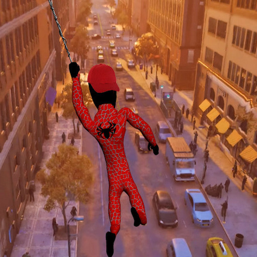 Spider Stickman Rope Hero City icon